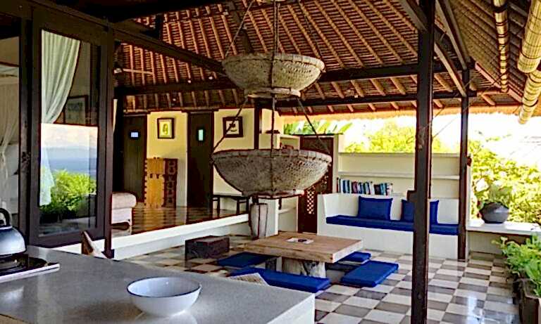 living room in villa